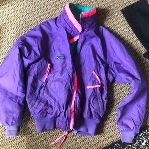 Retro 80’s/90’s Columbia fleece lined jacket